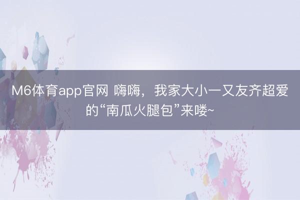 M6体育app官网 嗨嗨，我家大小一又友齐超爱的“南瓜火腿包”来喽~